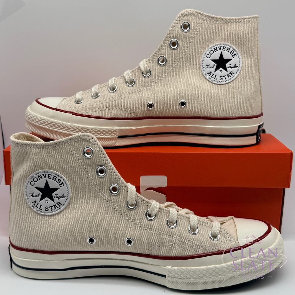 Converse Chuck 70 Hi Parchment Garnet Egret 162053C M9/W 11 NIB